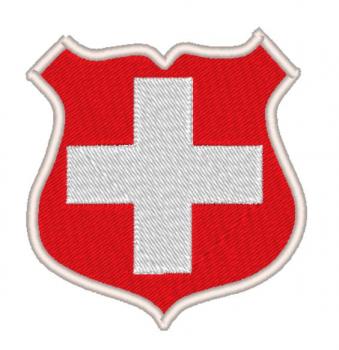 Nuschi bestickt mit Schweizer Wappen