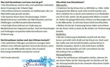 Preview: Kirschkernkissen blau