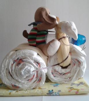 Preview: Windelgeschenk cooler Dreirad Töff / Trike