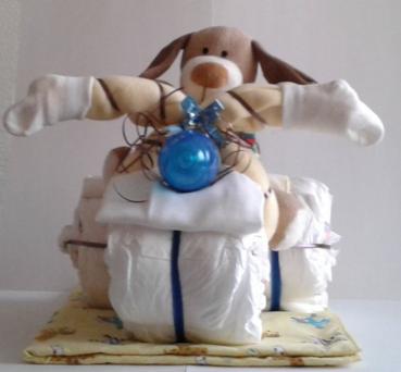 Windelgeschenk cooler Dreirad Töff / Trike