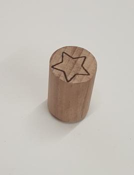 Holzstempel Stern hohl