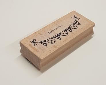 Holzstempel Wimpel 2