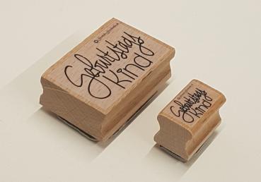 Holzstempel Geburtstagskind