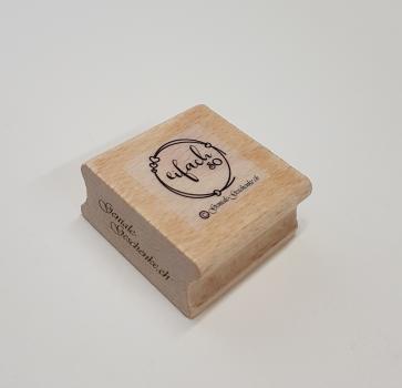 Holzstempel eifach so mit Rahmen (klein)