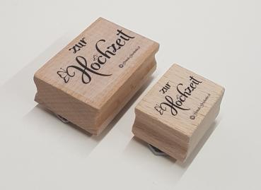 Holzstempel zur Hochzeit (klein)