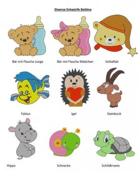 Schlupflatz bestickt mit Diversen Motiven nach Wahl + Wunschname