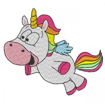 Nuschi bestickt mit Einhorn Funny + Wunschname