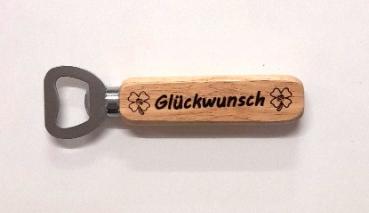 cooler Flaschenöffner - Glückwunsch