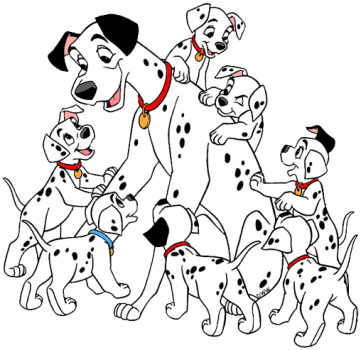 Nuschi bestickt mit 101 Dalmatiner nach Wahl + Wunschname