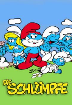 Schlupflatz bestickt mit Schlümpfe nach Wahl