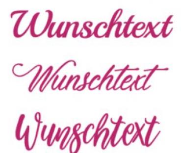 Autoaufkleber Wunschtext 30cm - pink