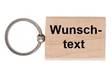 Schlüsselanhänger Holz - Wunschtext