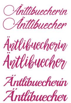Autoaufkleber Äntlibuecher/in 40cm - pink