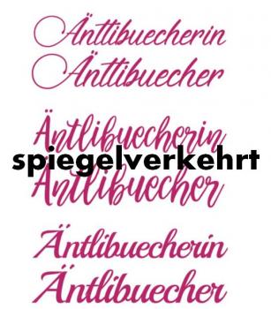 Autoaufkleber Äntlibuecher 40cm - pink - spiegelverkehrt