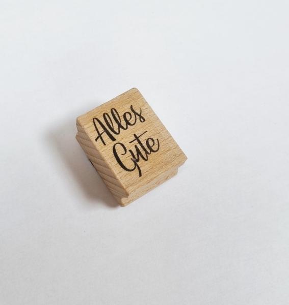 Holzstempel Alles Gute