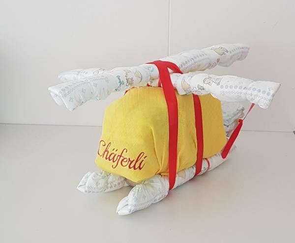 Windelgeschenk Helikopter / Hubschrauber