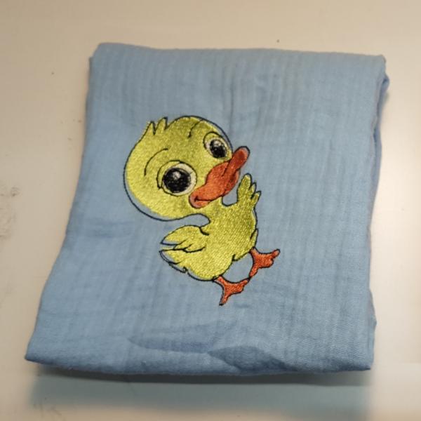 Nuschi bestickt mit Ente / Entchen