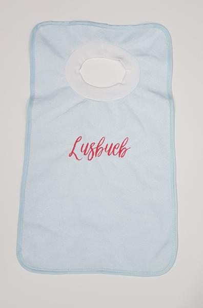 Schlupflatz bestickt mit Lusbueb