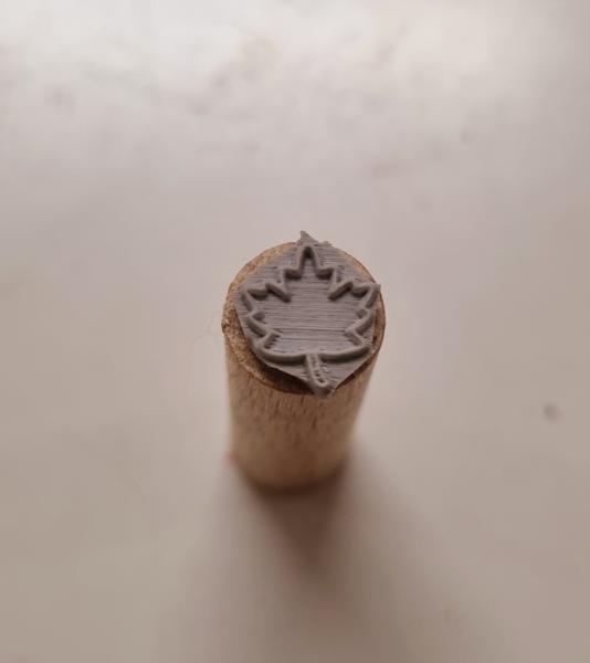 Holzstempel Ahornblatt Mini