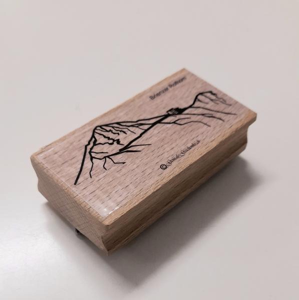 Holzstempel Bergsilhouette Brienzer Rothorn