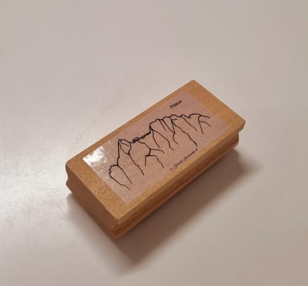 Holzstempel Pilatus Silhouette