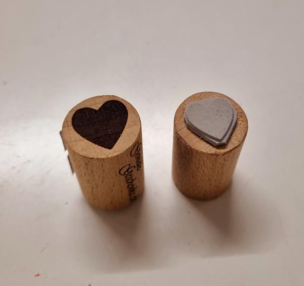 Holzstempel Herz