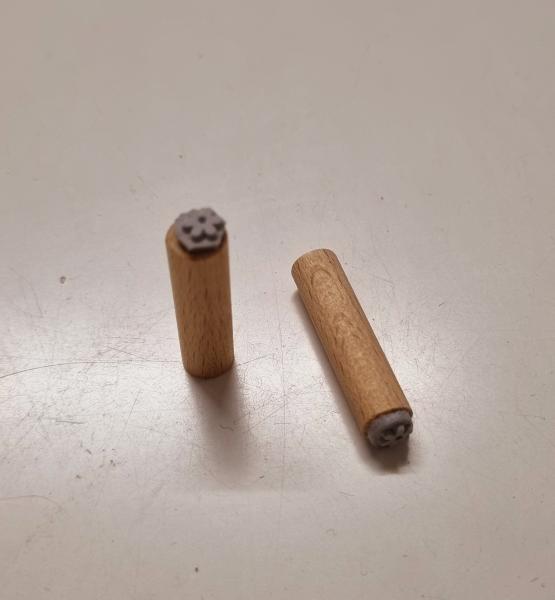 Holzstempel Blume Mini