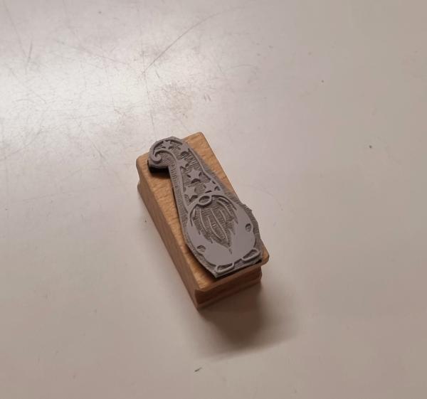 Holzstempel Wichtel / Zwerg Ruedi