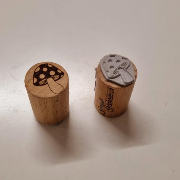 Holzstempel Glückspilz / Fliegenpilz / Pilz