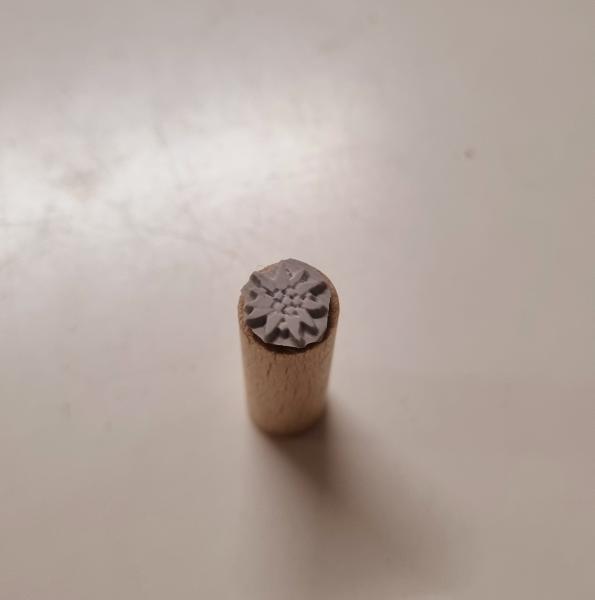 Holzstempel Blume Edelweiss - Mini