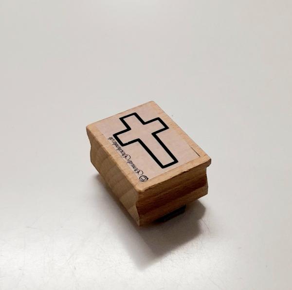 Holzstempel Erstkommunion / Firmung - Kreuz