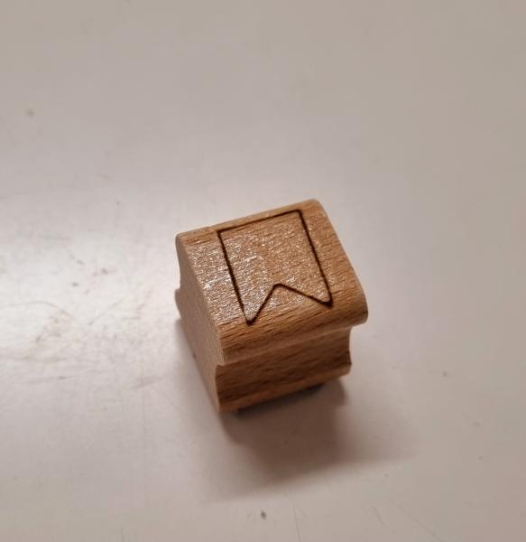 Holzstempel Wimpel einzeln