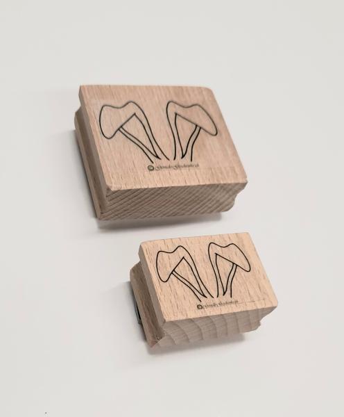 Holzstempel Hasenohren