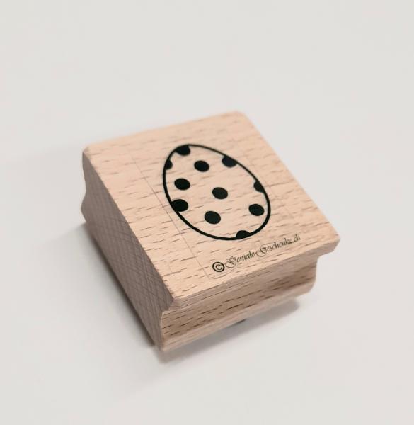 Holzstempel Osterei / Ei gepunktet