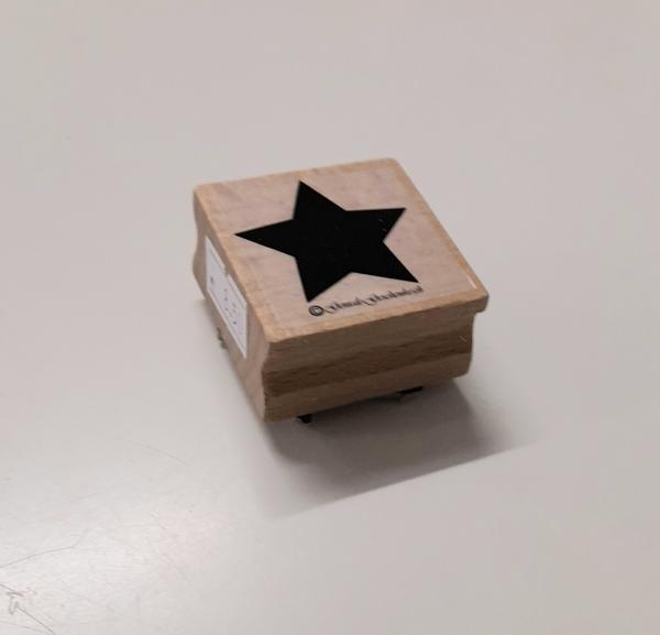 Holzstempel Stern voll