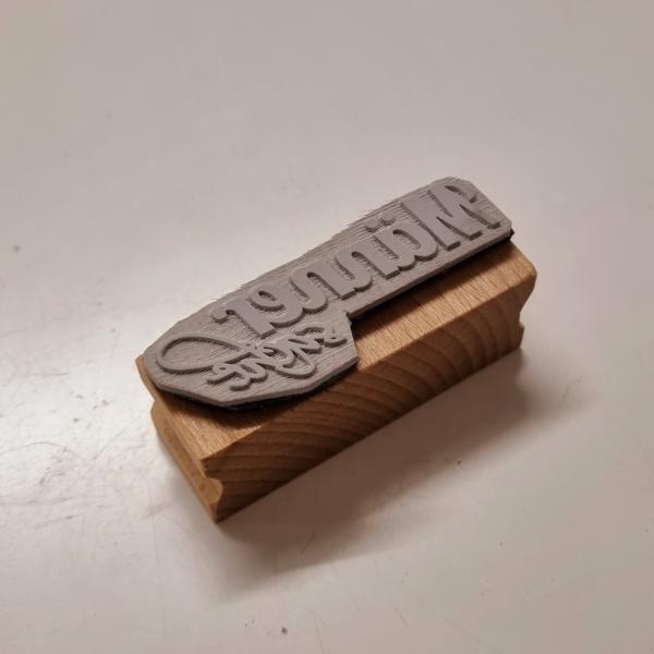 Holzstempel Männersache