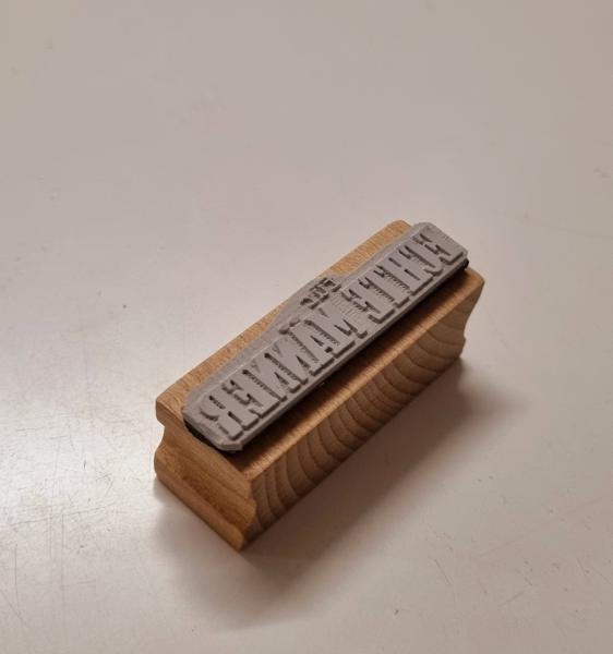 Holzstempel für echte Männer