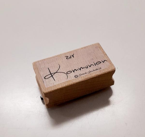 Holzstempel zur Kommunion 1