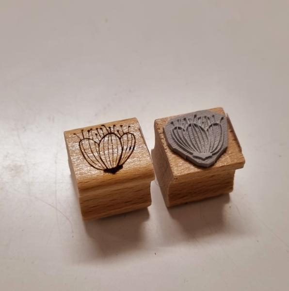 Holzstempel Blüte / Blume Klein