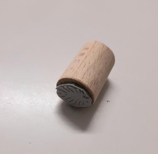 Holzstempel Blatt / Monsterablatt (klein)