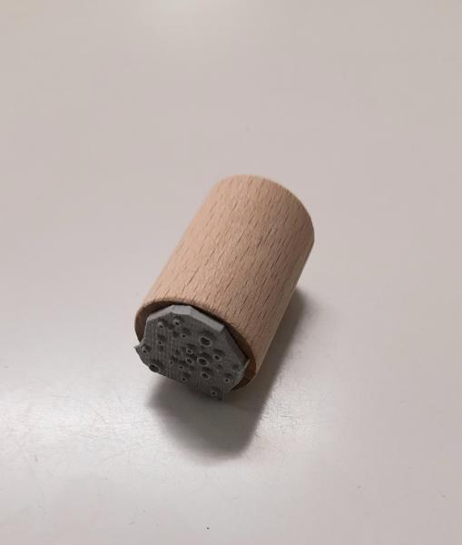 Holzstempel Blubberblasen