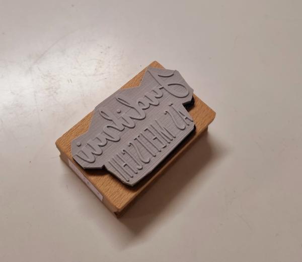 Holzstempel Judihui es Meitschi