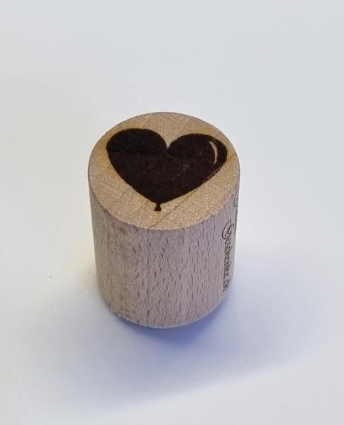 Holzstempel Ballon Herz / Herzballon