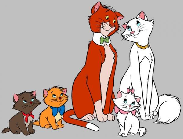 Schlupflatz bestickt mit Aristocats nach Wahl