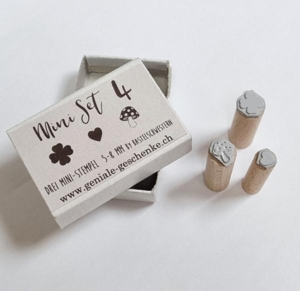 Holzstempel Mini-Set Nr. 4