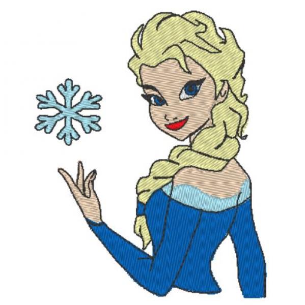 Nuschi bestickt mit Eiskönigin / Elsa