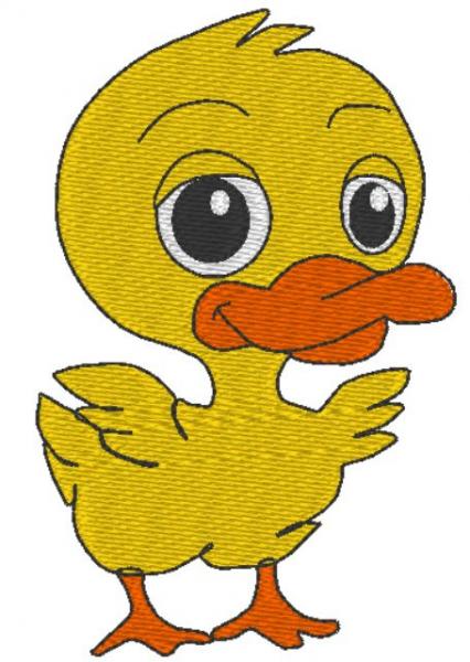 Nuschi bestickt mit Ente / Entchen