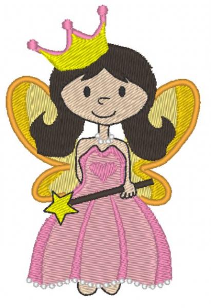 Nuschi bestickt mit Feen Prinzessin