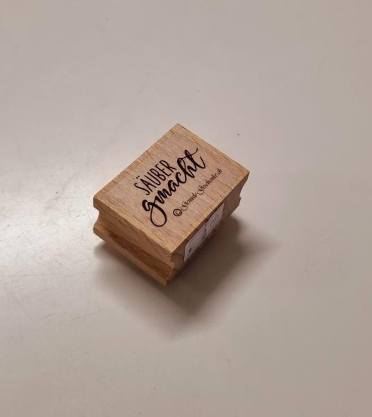 Holzstempel säuber gmacht 1