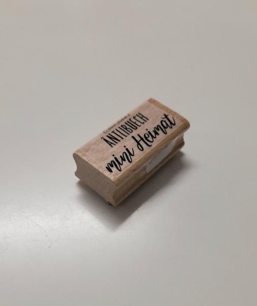 Holzstempel Äntlibuech mini Heimat